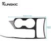 For Kia Sportage 2017 2018 2019 2020 2021 LHD Real Soft Carbon Fiber Sticker Car Gear Shift Water Cup Panel Interior Accessories