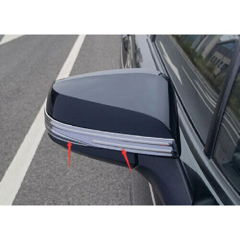 Silver Rear View Side Door Mirror Strip Trim - For Toyota Corolla Cross