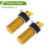 Motoforti Motorcycle Rear Footrest Footpegs 1 Set Aluminum Alloy Non-Slip Textured Pedals for Motorcycle Rear Footrest Mount