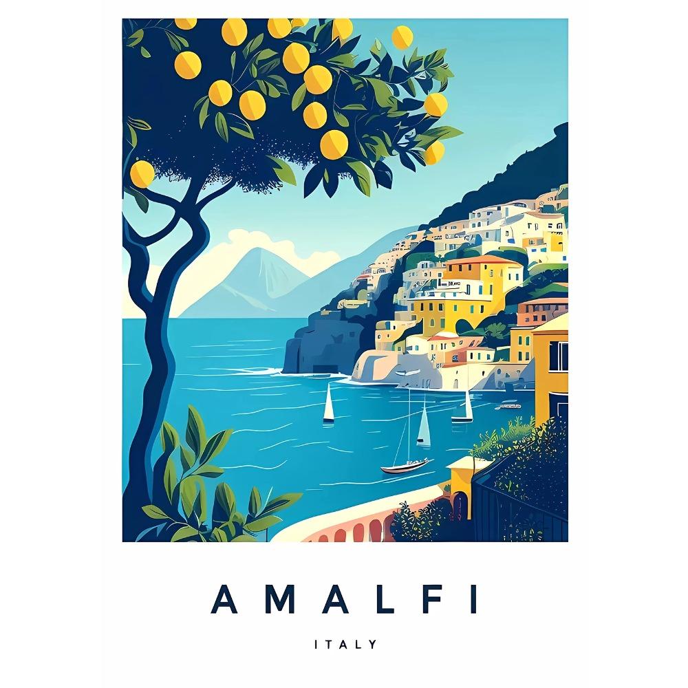 Florenz Italien Europa Reise Stadtlandschaft Poster Amalfi Rom Toskana Sardinien Leinwanddruck Malerei Wandkunst Büro Heimdekor