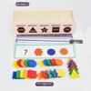 Wooden Sorting Educational Box For Children Shapes Colors Cognitive Skills Play