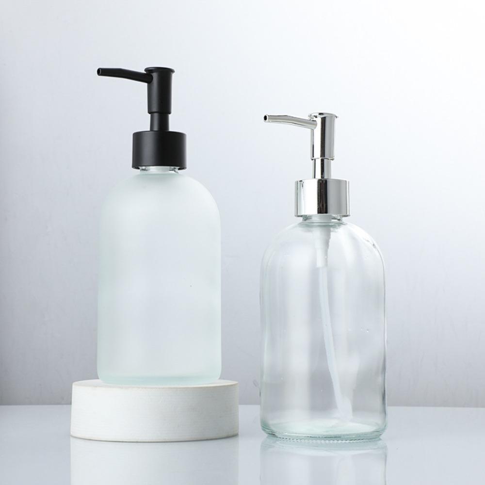 410ml Storage Container Glass Liquid Soap Dispenser New Empty Bottle  Hotel