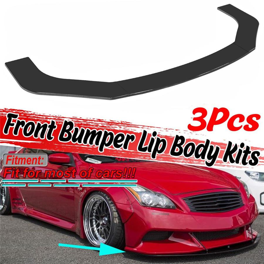 1set Front Lip Chin Bumper Body Kits For Car Universal