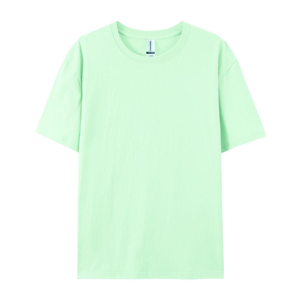 T-shirt Unisex Cotone Girocollo Manica Corta Vestibilità Larga - Colore Unito Traspirante per l'Estate