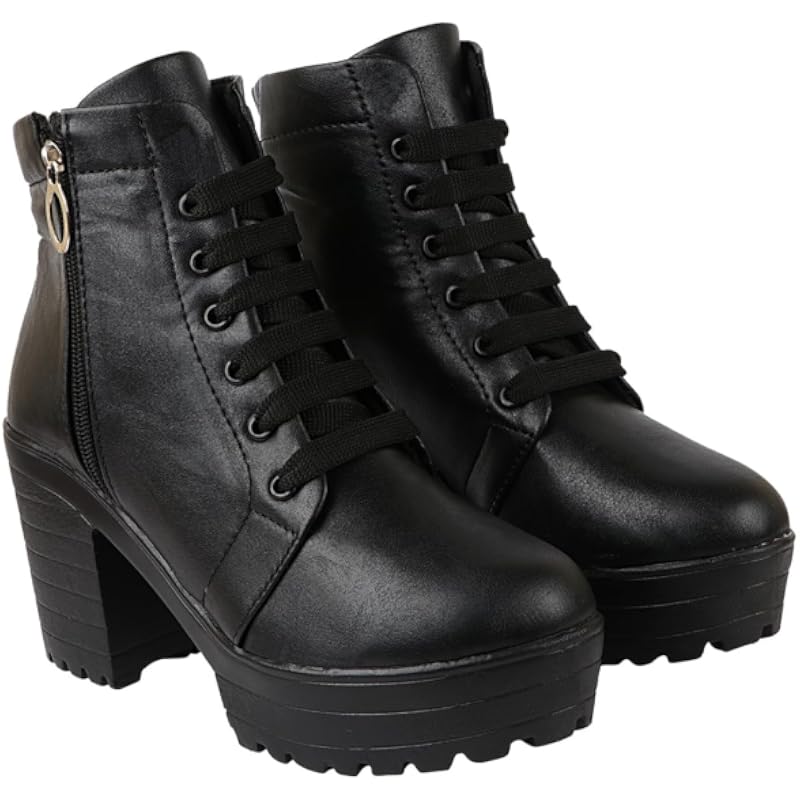 Shoetopia Girls Bt-Paris Black Ankle Boot - 8 Uk (Girls-Bt-Paris-Black)