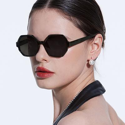 Neue Vintage Quadratische Sonnenbrille Damen Herren Rechteckige Sonnenbrille Weiblich Polygonale Brille Oculos De Sol für Männlich Weiblich Brille