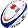 Rubber Rugbybal Wit Blauw Gilbert Rugbybal Frankrijk Replica T5 – Officiële Look, Handgenaaid Replica T5 Rugbybal