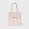 Clover Heart Check Eco Bag Pink