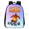 Sonnenlicht Grizzlybär Kindergartenrucksack Grizzy und die Lemminge Schultasche Kinder Cartoon Rucksack Kinder Buchtasche Geschenke