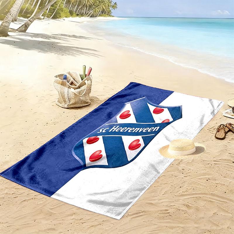 SC Heerenveen Print Beach Towel, Large Soft Quick Dry Towel for Beach Camping Swimming