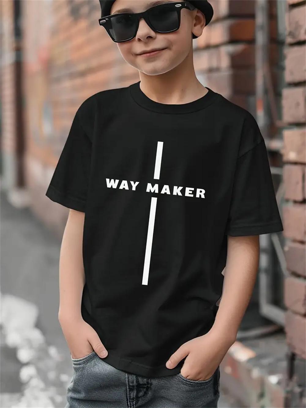 

Футболка с принтом Simple Letter 3D, детская одежда с коротким рукавом, модная футболка для мальчиков, детская одежда для мальчиков 160