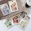 4Pcs/Set Retro Morandi Plaid Bb Hair Clips Daily Side Bangs Clip Baby Hairpin For Women And Girls Hair Accessory