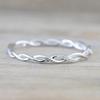 Elegant Women's Twist Rope Ring 18k Gold Plated Micro Zircon