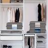 With Visible Windows Foldable Storage Bag Non-woven Clothing Organizer  For Organizing