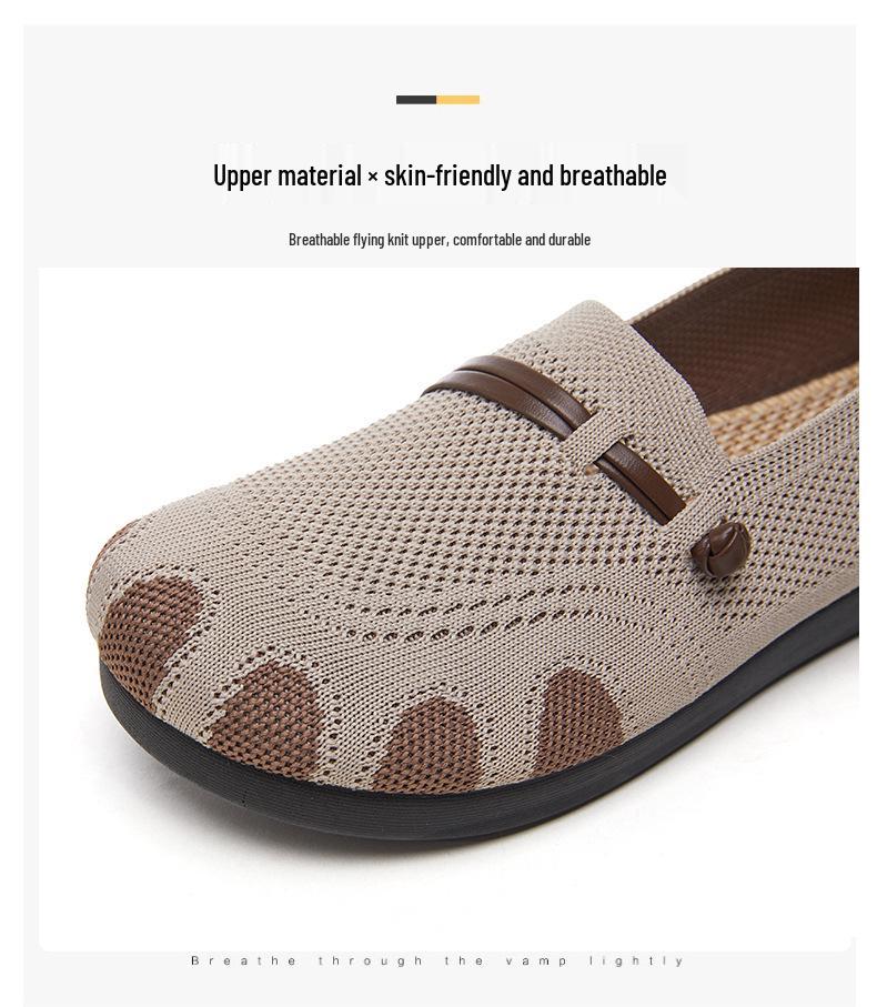 Scarpe Casual da Donna Versatili Slip-on per Piedi Larghi, Collezione 2025