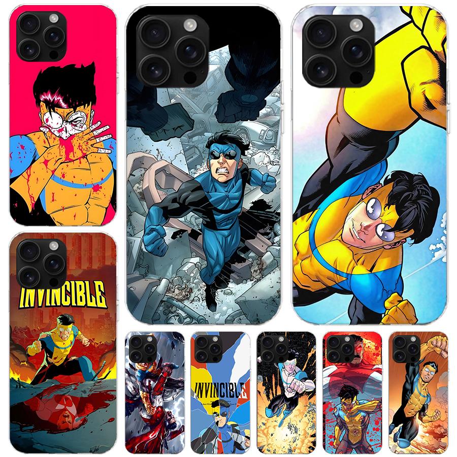 Cool I-Invincible Soft Phone Case For IPhone 18 11 17 Air 16E 16 Pro Max 15 + 14 Plus 13 Mini 12 Apple 7 SE 8 Fundas Coque 11 17 Ai