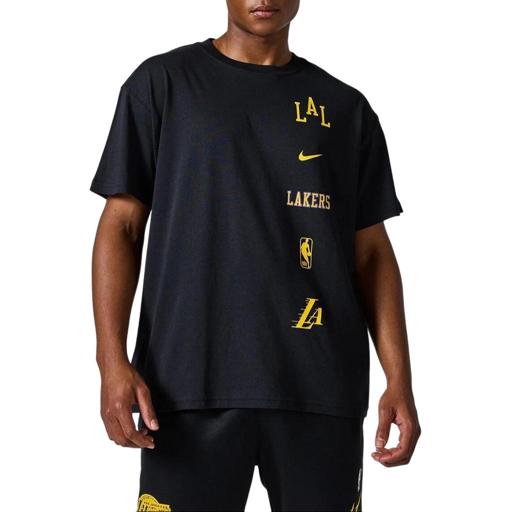 Nike T Shirt City Edition 2023/24, Los Angeles Lakers Men's Black FN2024-010