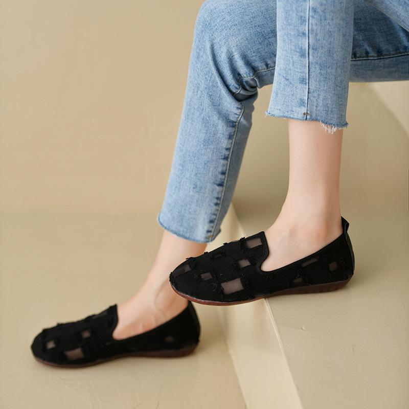 Women Flat Shoes 2024 Summer New Fashion Mesh Breathable Comfortable Women Foot Outdoor  Casual Sports Shoes