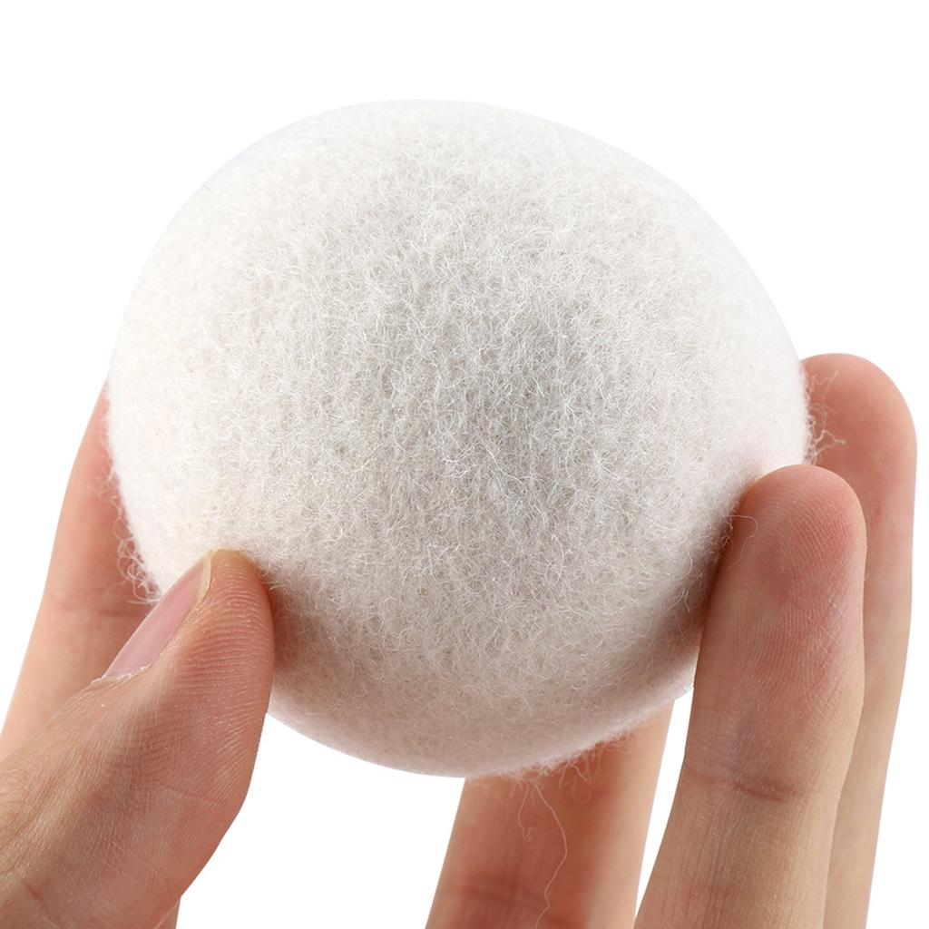 Balls of Natural Wool, Reduce Static Electricity and Drying Time, Eco-Friendly, Diameter 6 Cm, Set of 6 Pieces, Made of Wool Fibre, Non-Toxic,