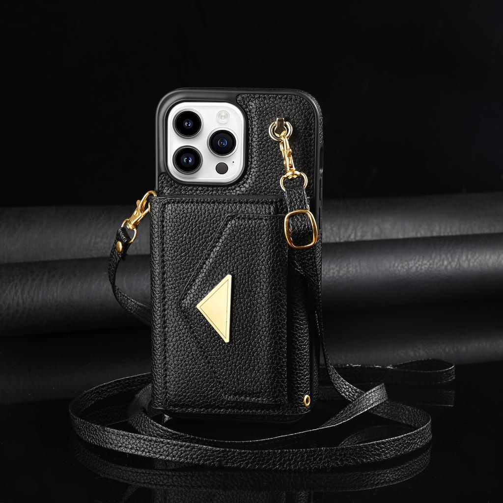 Crossbody Strap Multi Card Slot Flip Wallet Leather Case For iPhone 15 14Plus 13 12 11Pro Max /Samsung S23 S22 S21 Ultra S20Plus S23 S21FE A14 A54 A53