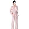 1011 new spring and autumn new pajamas women's cloud cotton summer long-sleeved trousers set loose loungewear