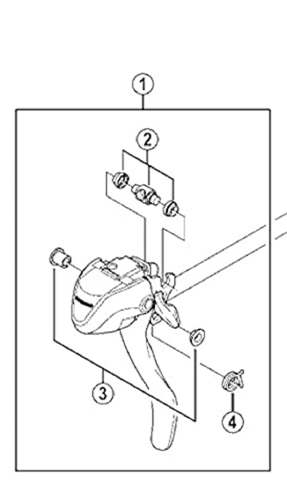 SHIMANO Repair Parts Main Lever Assembly Y6WC98010 (Right) ST-A070