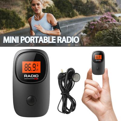 Taschenradio mit Headset Batteriebetrieben Mini Tragbar Digitales Tuning Radio Praktisch