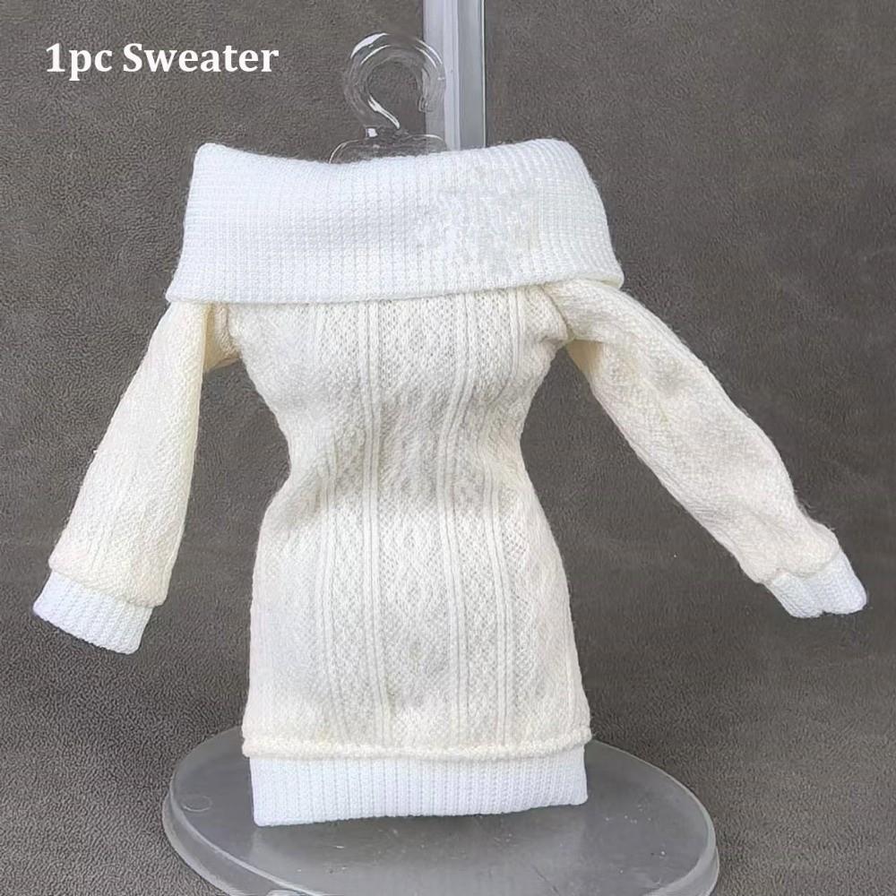 Handmade Doll Knitted Sweater Mini Dressing Clothes Doll Accessories Tops for 1/6 Doll