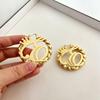 Personalized 18k Gold Plated Name Hoop Earrings Stainless Steel 30mm 50mm 70mm 90mm Hoops Custom Letter Name Earrings DIY Gift