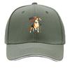 Playful Bull Terrier Pop Art Portrai Hip Hop hat Fashion Outdoor Sports Sandwich Baseball Cap