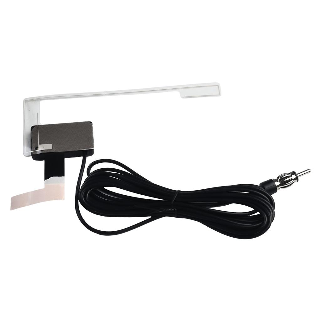 Car Universal DAB+FM Antenna Windshield Glass Mount Active Radio Adapter Antenna DAB Antenna Cable Exterior Parts
