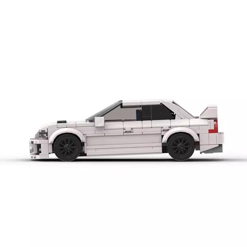 Building Block Lancer EVO 8 Grid Car Boy Assembled Building Block Toy Car Model
