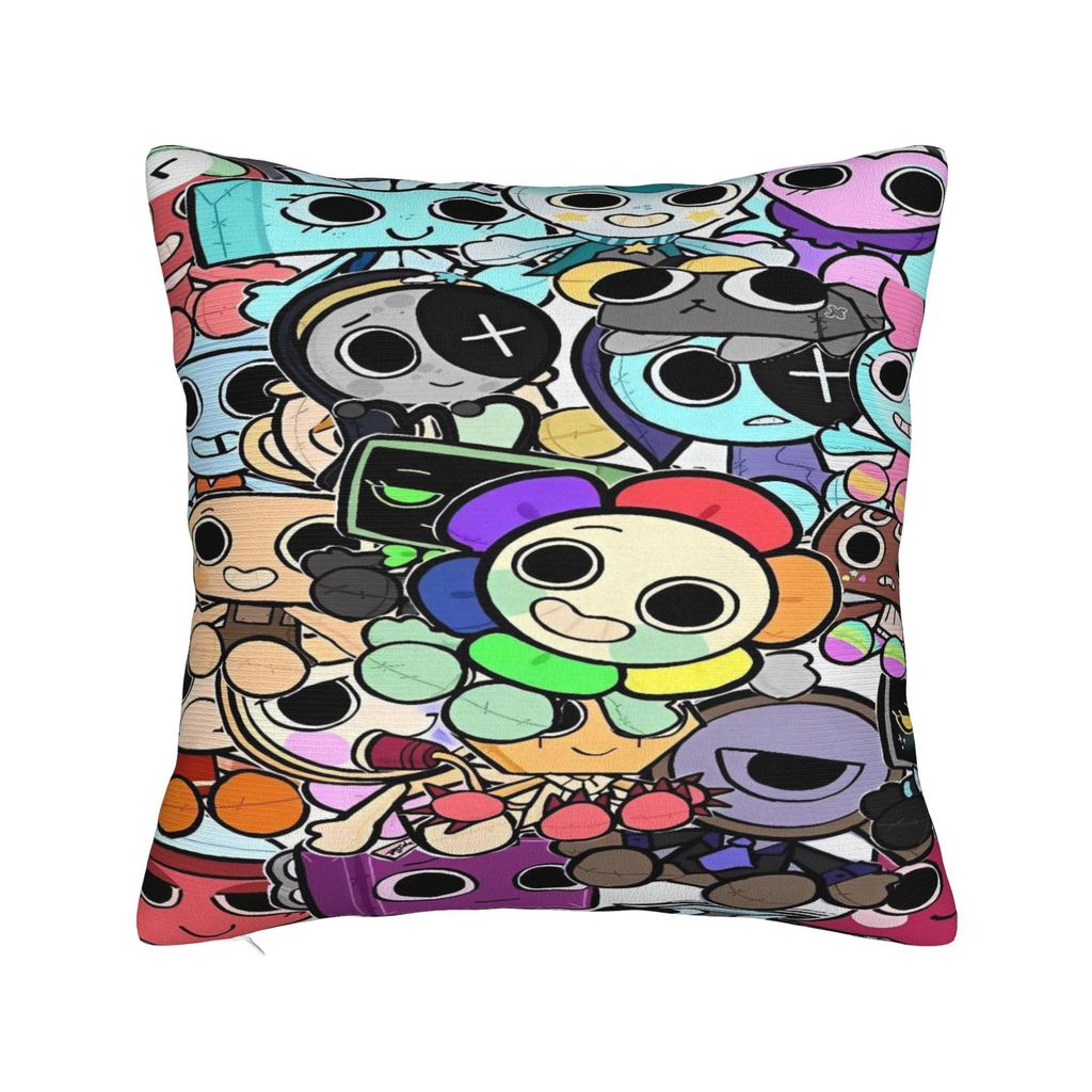 Dandys Värld Spel Tecknad Kuddfodral Mjuk Kuddefodral Mode Kuddfodral För Soffa Sovrum Heminredning