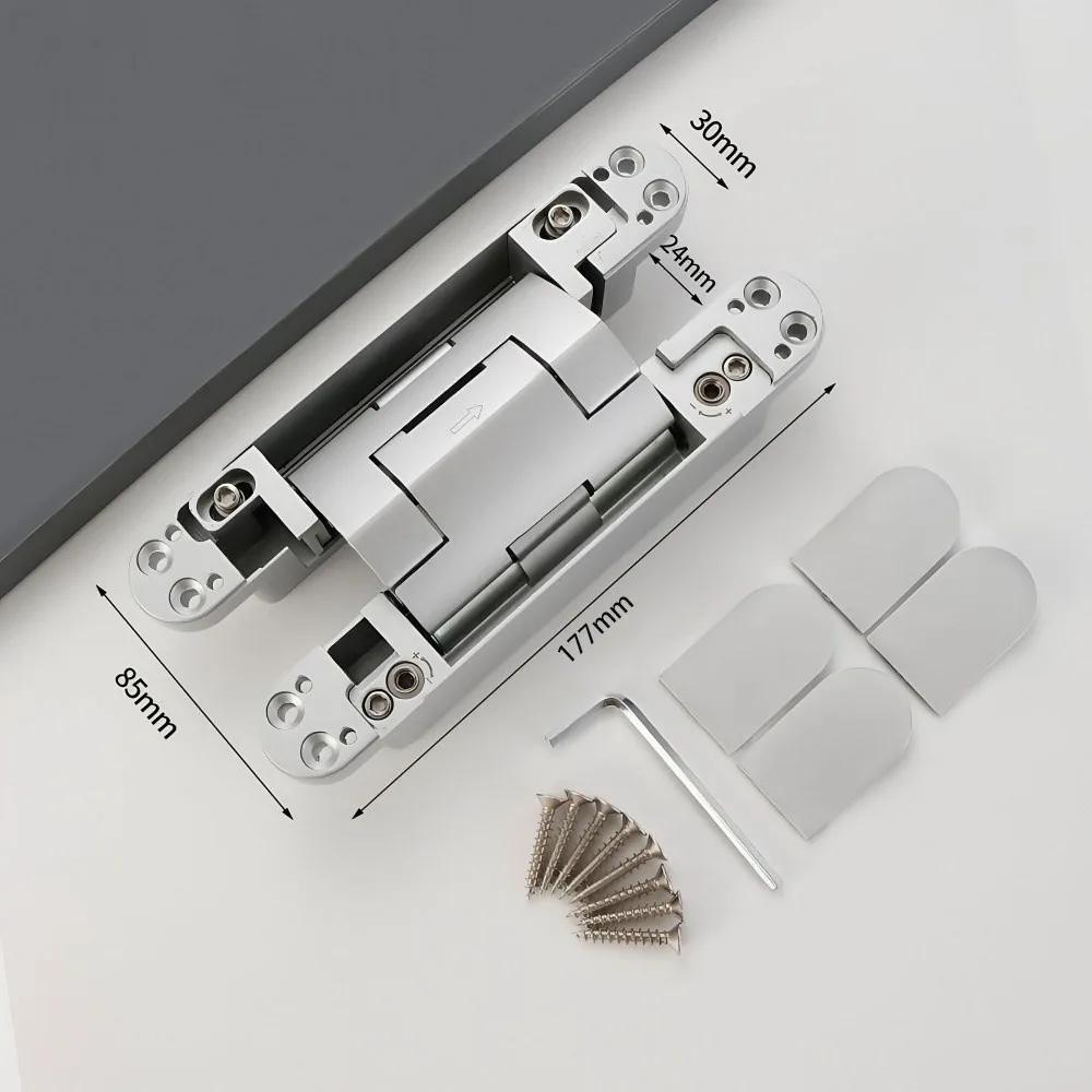 

Silent Close Hydraulic Adjustable Hinge Invisible Mounting Adjustable Invisible Door Hinge Folding Furniture Fittings