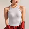 Women's Back Underwear With Chest Cushion Sleeveless Bottom Hanging Neck Tank Top