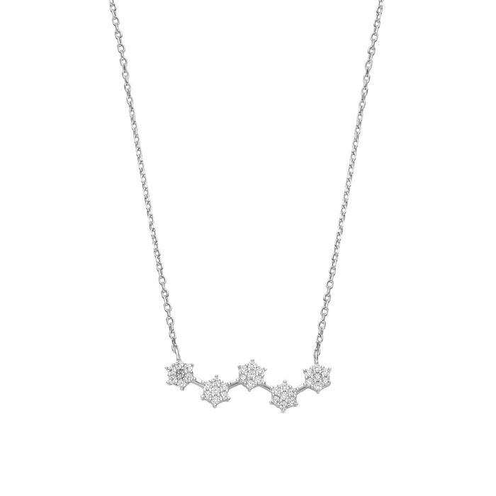 Collier - Luxenter - Rani - Argent 925 - Zircons brillants - Plaqué rhodium