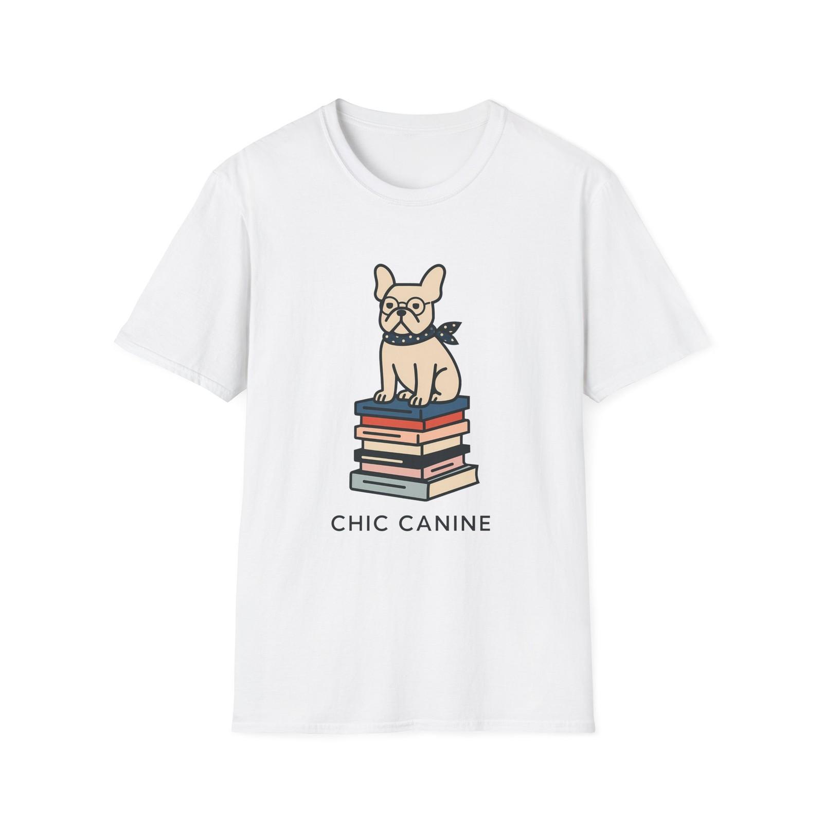 Unisex Softstyle T-Shirt Mens Womens Tees Top Modern Chic French Bulldog Fashion Lifestyle Art 2XL