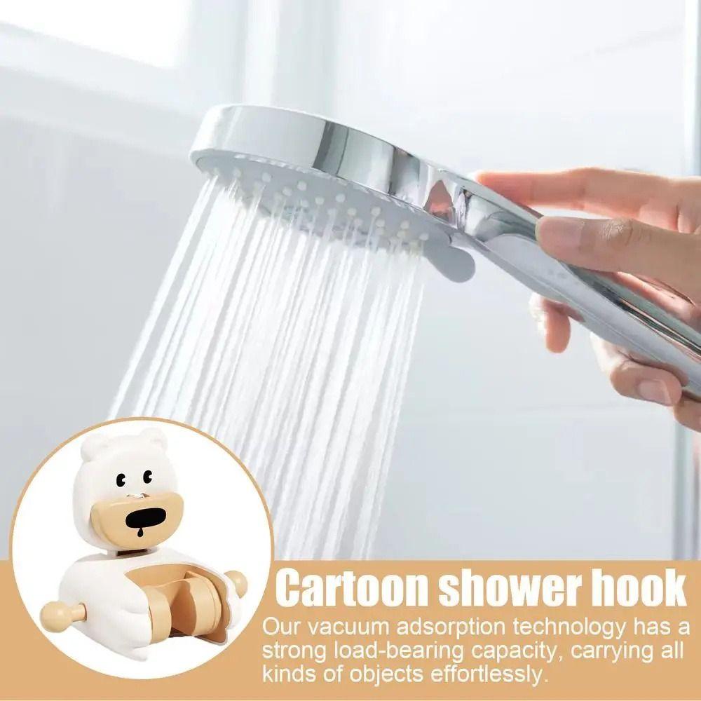 Reusable Cartoon Shower Head Holder Adjustable Angle Shower Bracket  Household