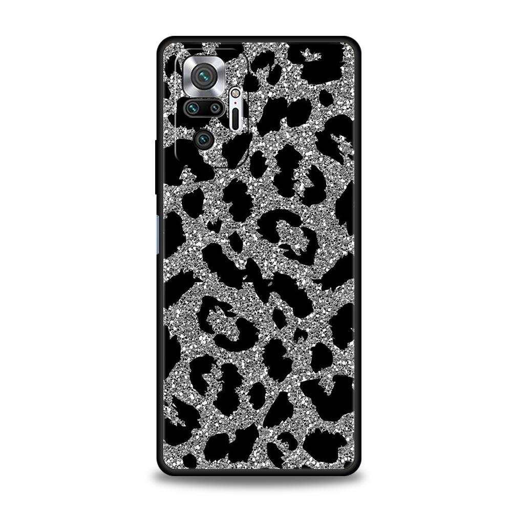 For Redmi 10C Cases Tiger Leopard Print flower Phone Case For Xiaomi Redmi Note 12 11 9S 9 8 10 Pro Plus 7 9T 8T 9C 9A 8A Cover