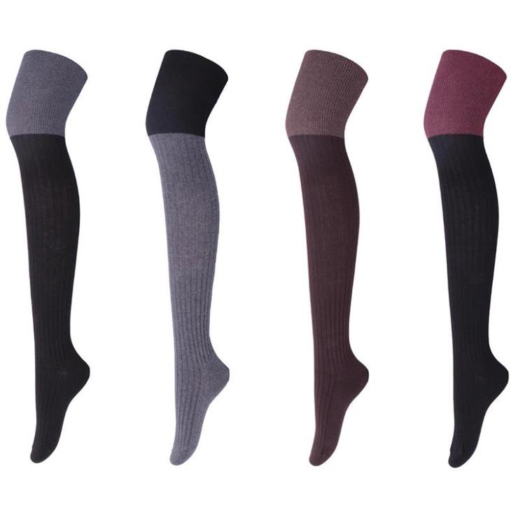0jk Korean College Style Women's Socks, Calf and Knee-High, Big Polka Dots
