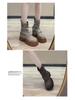 Stylish Women's Thick-Soled Martin Boots - European & American Design, Spring/Autumn 2024
