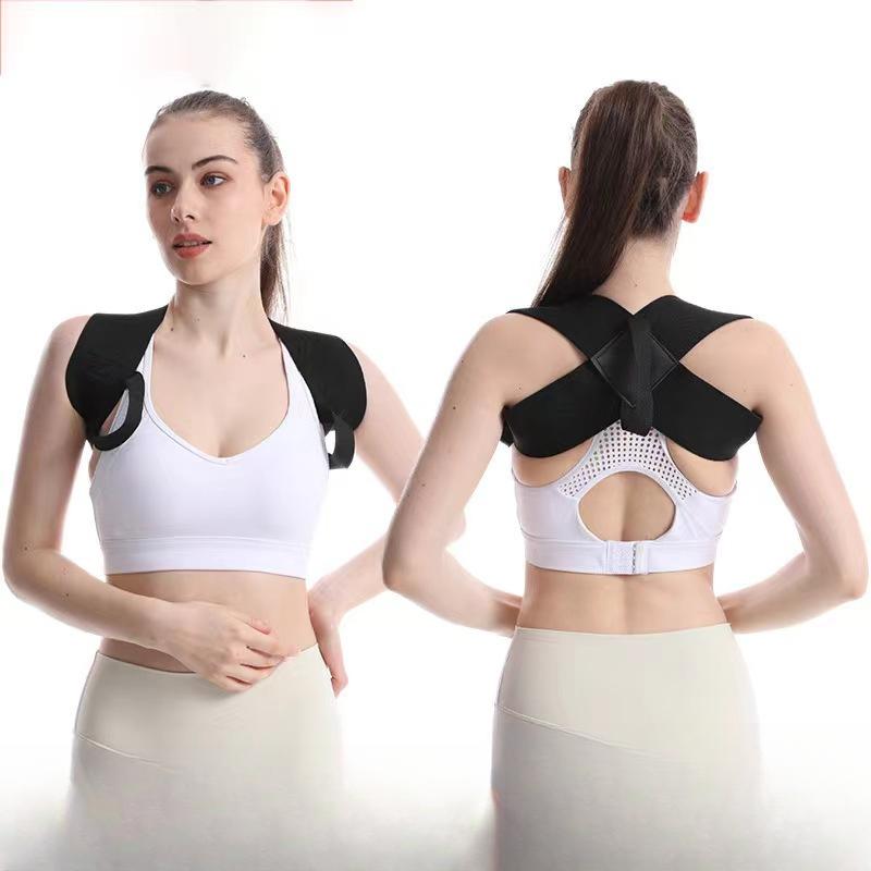 Shoulder Pads Hunchback Correction Belt Open Shoulder Straight Back Fitness Back Training Belt Assisted Posture Corrector