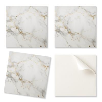 Winylowe Kafelki Samoprzylepne Z Nadrukiem Elegancki Marmurowy Wzór 20X20X20 Cm