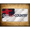 1pc Christian Patriotic Metal Sign Waterproof Dustproof Flag Decor