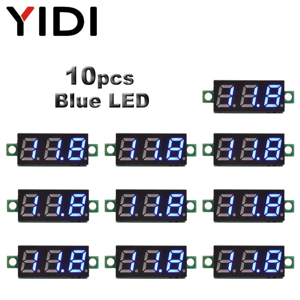 5pcs 10pcs Mini DC LED Digital Voltmeter 0.28 Inch 0-100V 2.5-30V Voltage Meter Volt Tester Detector for Car Auto Motorcycle