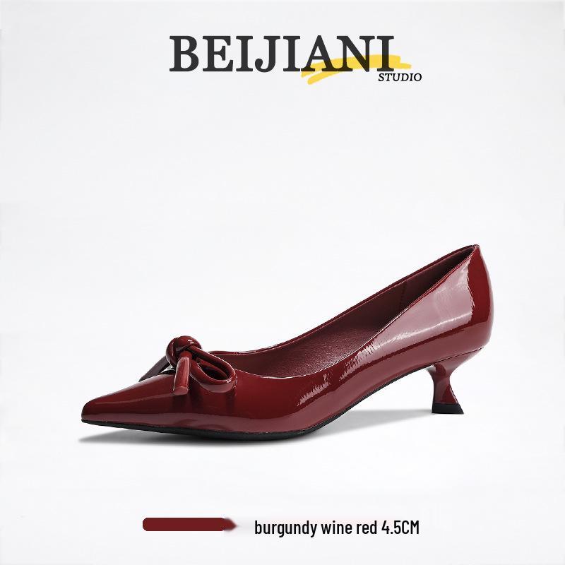 BEIJIANI Damen Stiletto Schleife High Heels - Spitzschuhe Frühling/Herbst