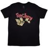 Tom  Jerry Retro T-Shirt Black New