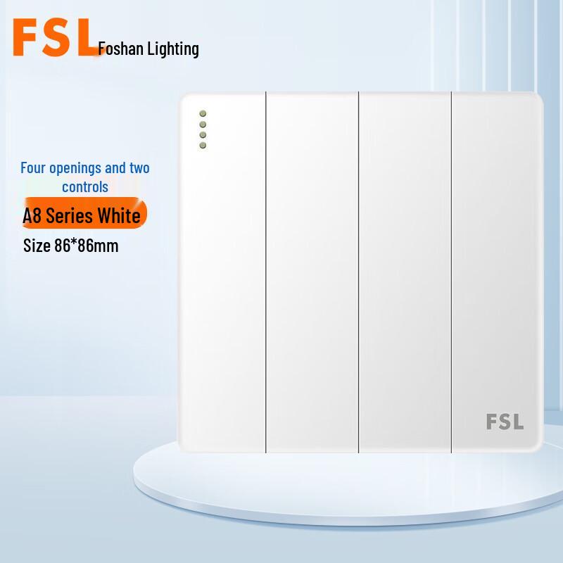 FSL A8 Series Wall Switch Four-Gang
