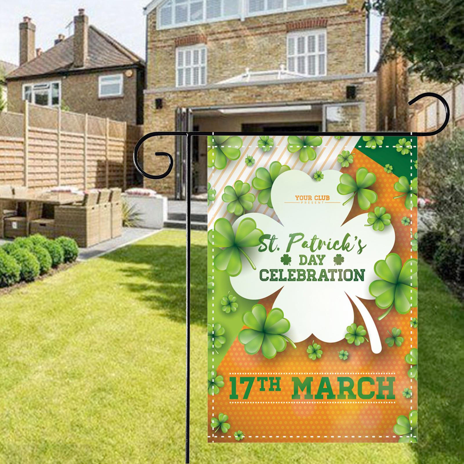 

Святкова св. Вуличний прапор на День святого Патрика для весняного декору Style C