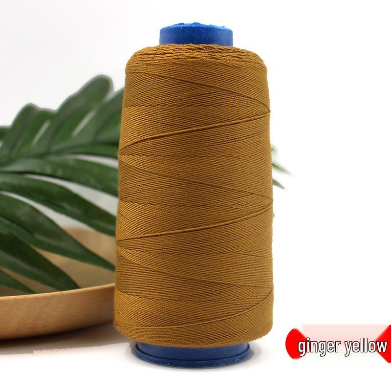 Polyester Sewing Thread: Black, White, Yellow - 203-Strand for Jeans, Canvas, Machine & Hand Sewing